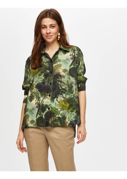 Jungle Desen Viskon Gömlek 016 fiyatları