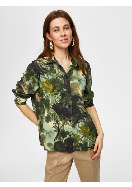 Jungle Desen Viskon Gömlek 016 indirimleri