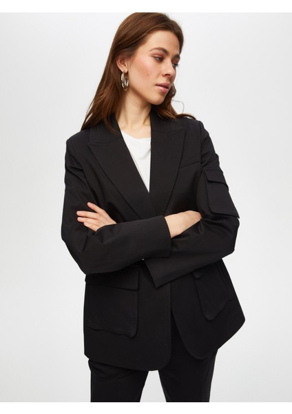 Kargo Cep Detaylı Pamuklu Blazer Ceket 018 fırsatları