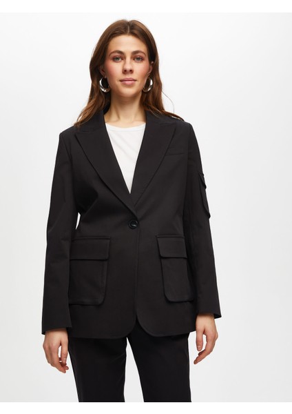 Kargo Cep Detaylı Pamuklu Blazer Ceket 018 indirimleri
