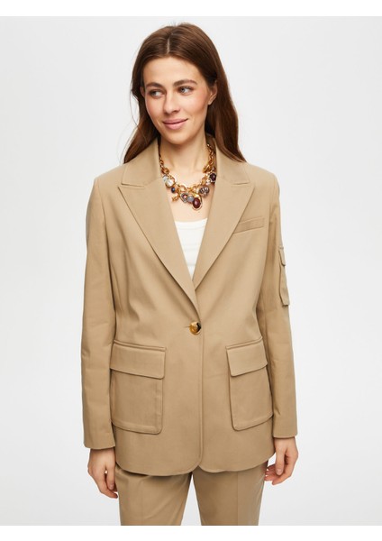 Kargo Cep Detaylı Pamuklu Blazer Ceket 018 indirimleri