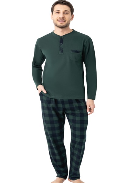 Erkek Ekoseli Pijama Takımı
