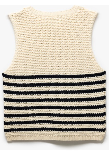 Bisiklet Yaka Kolsuz Örgü Süveter fırsatları