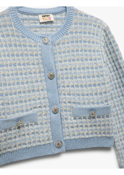 Bisiklet Yaka Uzun Kollu Düğmeli Triko Hırka modelleri