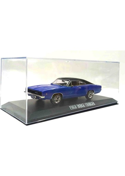 Dianomi Greenlight 1:43 Ölçek 1968 Dodge Charger /// Blue Case Kutulu Küçük Boy Metal Araba fırsatları