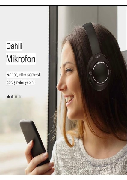 BT80 Wireless V5.0: 300MAH Lityum Bataryalı, Çinko Alaşımlı Stereo Kulak Üstü Kablosuz Kulaklık