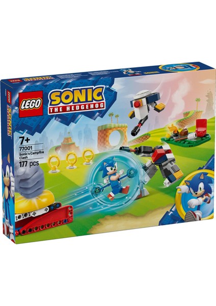 77001 LEGO Sonic The Hedgehog Sonicin Kamp Ateşi Çarpışması 177 Parça +7 Yaş