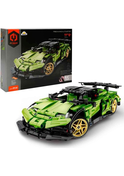 Uzaktan Kumandalı Yeşil Süper Araba 429 Parça