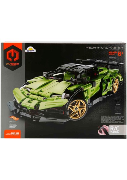 Uzaktan Kumandalı Yeşil Süper Araba 429 Parça modelleri