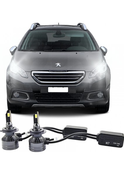 Peugeot 2008 LED Kısa Far Ampulü Ultra H7