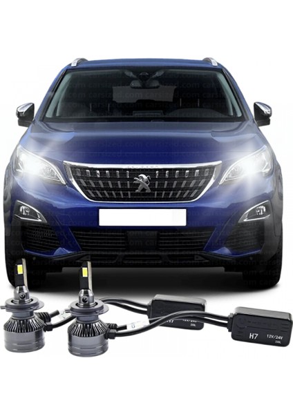 Peugeot 3008 LED Kısa Far Ampulü Ultra H7