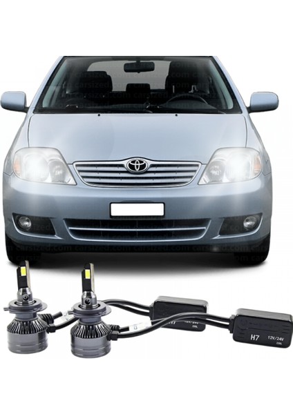 Toyota Corolla E120 LED Kısa Far Ampulü Ultra H7