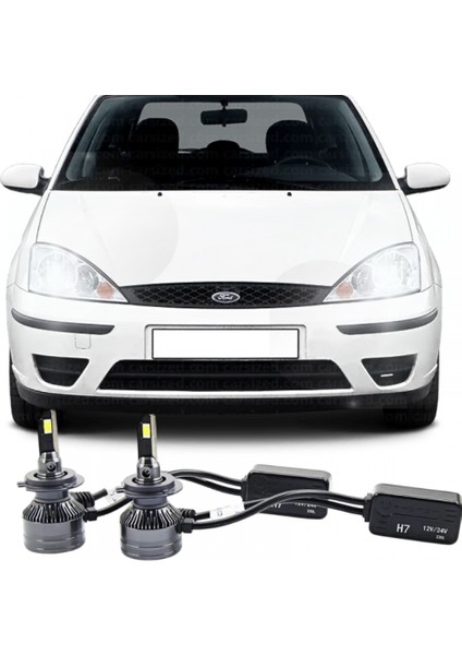 Ford Focus 1 (2002-2005) LED Kısa Far Ampulü H7 Ultra