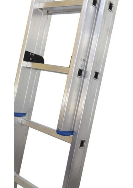 Elmas Serisi - 2 Parça x 2 Metre = 4 Metre Alüminyum Merdiven - Yerli Üretim