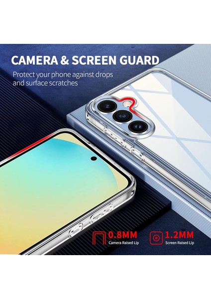 Samsung Galaxy S24 Fe Kılıf Kamera Çıkıntılı Korumalı Renksiz Yumuşak Şeffaf Silikon Kapak fırsatları