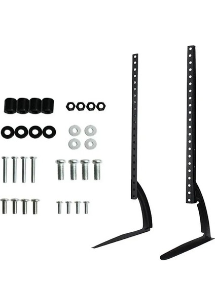 32-75 Inç Sabit Ekran Masaüstü Tv Standı Yükseltilmiş Tv Tabanı Masaüstü Kaldırma LCD Monitör Standı