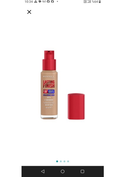 Marka: Rimmel London Lasting Finish Fondöten #200 Kategori: Fondöten fiyatları