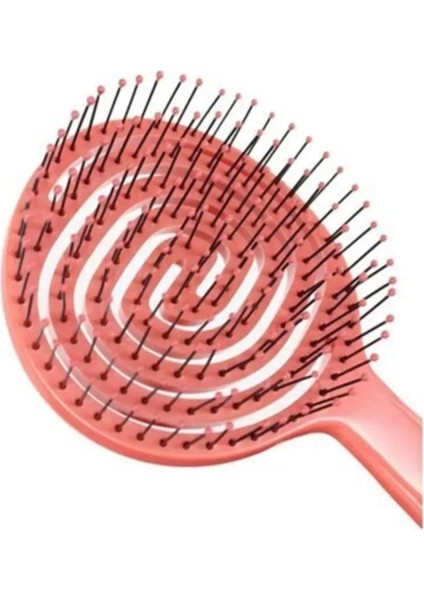 Pembe Pro Üç Boyutlu Oval Saç Fırçası 02 + Işıltılı Saç & Vücut Nemlendirici Yağ - 100 ml