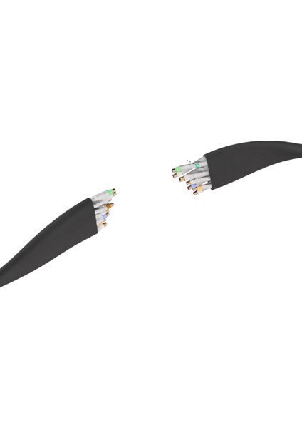 5 Adet 2 Metre Irenıs Cat7 Kablo Yassı Ftp Ethernet Network Lan Kablosu
