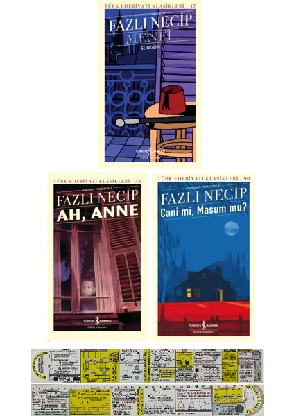 Menfi / Ah Anne / Cani mi Masum mu 3 Kitap Set (Matematik Öğreten Cetvel) - Fazlı Necip