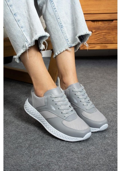 Kadın Erkek Unisex Kalın Taban Yazlık Fileli Hafif Rahat Esnek Taban Sneaker Spor Ayakkabı