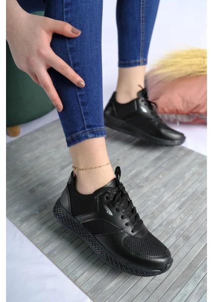 Kadın Erkek Unisex Kalın Taban Yazlık Fileli Hafif Rahat Esnek Taban Sneaker Spor Ayakkabı