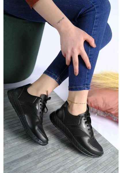 Kadın Erkek Unisex Kalın Taban Yazlık Fileli Hafif Rahat Esnek Taban Sneaker Spor Ayakkabı