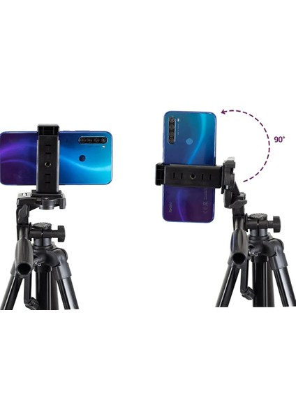 Profesyonel Fotoğraf Video Çekimi Tiktok Yayın Tripod Telefon Tutucu 130CM modelleri