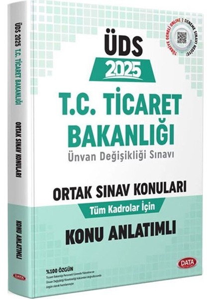Yayınları 2025 Üds T.c. Ticaret Bakanlığı Ünvan Değişikliği Sınavı Ortak Konular Konu Anlatımlı