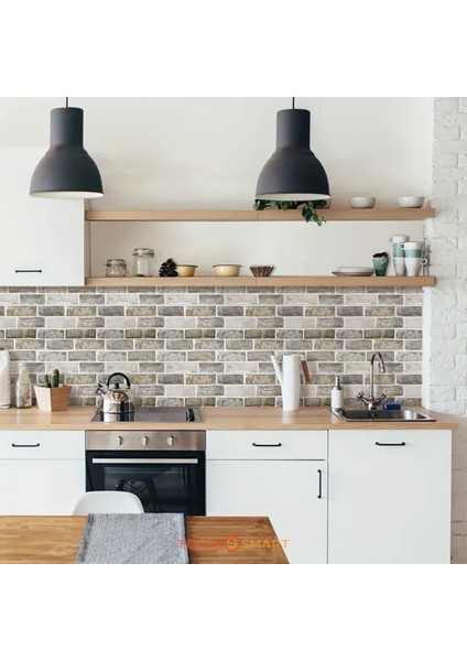 30 x 30 cm 6ADET 3D Kendinden Yapışkanlı Duvar Kağıdı Kaplama Mutfak Banyo 1paket 0,54 M2