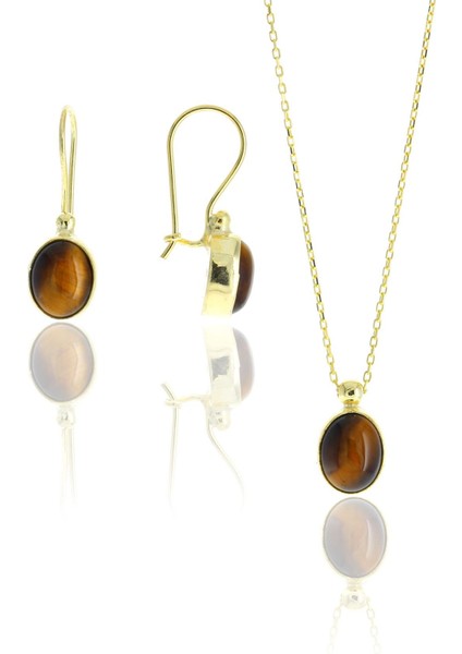 Kaplangözü Altın Yaldızlı Gümüş Tasarım Set 2113