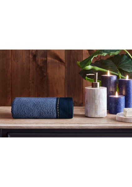 Oregon Maskülen Nakışlı Denim El ve Yüz Havlusu 50X90 cm modelleri