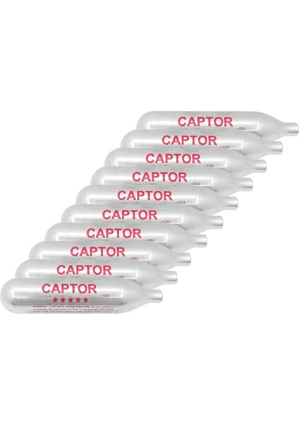 Captor 12 Gr Co2 Airsoft Tüpü 10'Lu