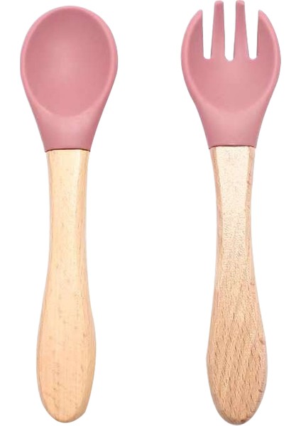 Gıda Sınıfı Silikon Çocuk Besleme Çatal Bıçak Seti (Yurt Dışından)