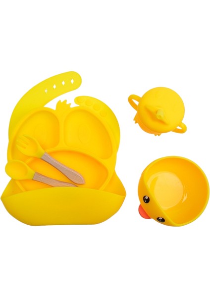 Çocuk Çatal Bıçak Seti Bebek Ürünleri Gıda Sınıfı Silikon (Yurt Dışından)