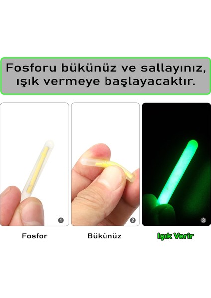 Fishack Jel Balıkçı Fosfor Çiftli 45*39MM 10'lu
