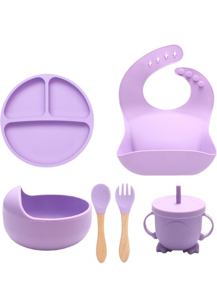 Gıda Sınıfı Silikon Çocuk Besleme Çatal Bıçak Seti (Yurt Dışından)