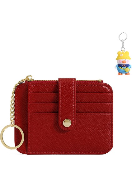 Mini Bayan Para Cüzdanı Anahtarlık Sevimli Çoklu Kart Yuvası Basit Yaratıcı Kart Tutucu (Yurt Dışından)