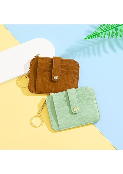 Mini Bayan Para Cüzdanı Anahtarlık Sevimli Çoklu Kart Yuvası Basit Yaratıcı Kart Tutucu (Yurt Dışından) indirimleri