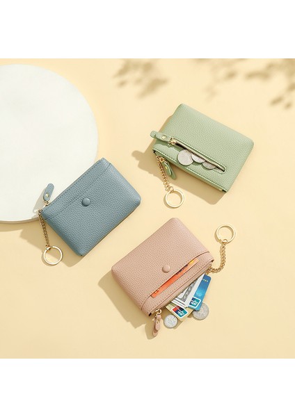 Bayanlar Cüzdan Kısa Yaratıcı Para Çantası Madeni Para Değişikliği Kolye Mini Öğrenci Anahtar Çantası Kart Tutucu (Yurt Dışından) indirimleri