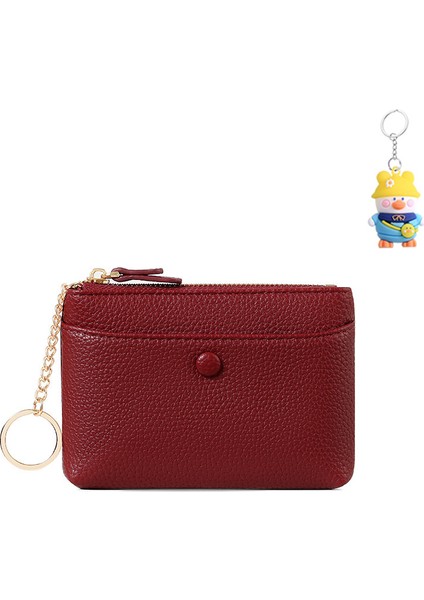 Bayanlar Cüzdan Kısa Yaratıcı Para Çantası Madeni Para Değişikliği Kolye Mini Öğrenci Anahtar Çantası Kart Tutucu (Yurt Dışından)