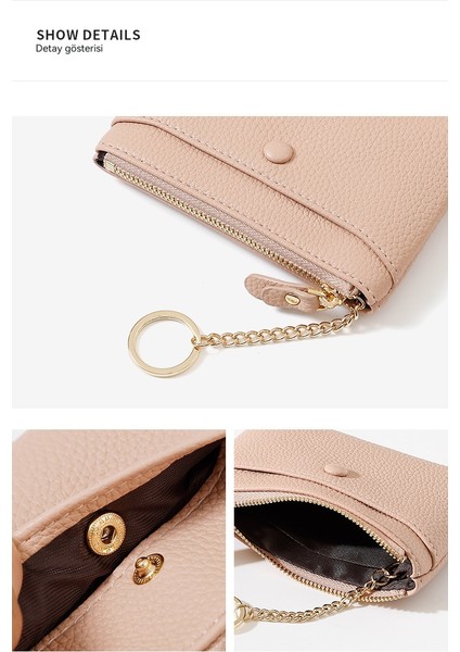 Bayanlar Cüzdan Kısa Yaratıcı Para Çantası Madeni Para Değişikliği Kolye Mini Öğrenci Anahtar Çantası Kart Tutucu (Yurt Dışından) fırsatları