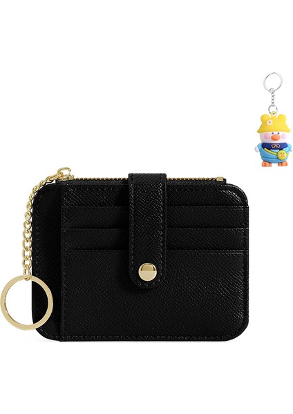 Mini Bayan Para Cüzdanı Anahtarlık Sevimli Çoklu Kart Yuvası Basit Yaratıcı Kart Tutucu (Yurt Dışından)