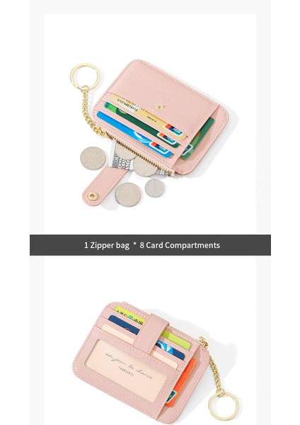 Mini Bayan Para Cüzdanı Anahtarlık Sevimli Çoklu Kart Yuvası Basit Yaratıcı Kart Tutucu (Yurt Dışından) modelleri