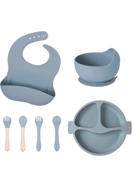 Çocuk Çatal Bıçak Seti Bebek Ürünleri Gıda Sınıfı Silikon (Yurt Dışından)
