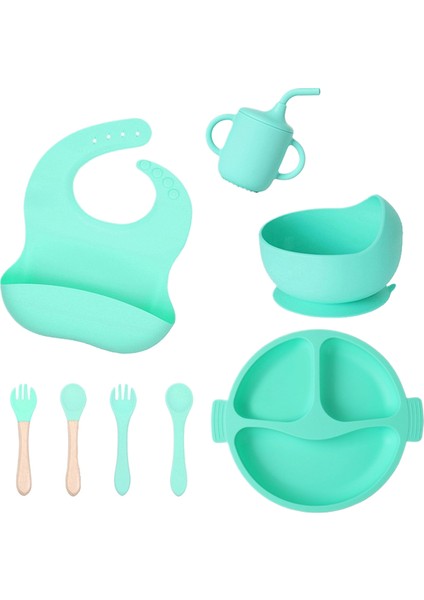 Çocuk Çatal Bıçak Seti Bebek Ürünleri Gıda Sınıfı Silikon (Yurt Dışından)