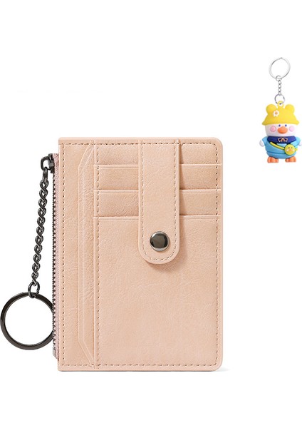 Çoklu Kart Yuvası Kart Tutucu Basit Büyük Kapasiteli Kart Tutucu Ince Anahtarlık Bayanlar Bozuk Para Cüzdanı (Yurt Dışından)