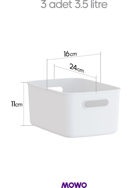 Freezer Box 5’li Buzdolabı Saklama Kabı 9,5 Lt – 3.5 Lt Düzenleyici Kutu, Organizer, Storage fırsatları