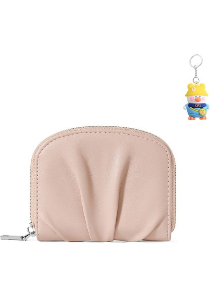 Bayanlar Cüzdan Kart Tutucu Çok Fonksiyonlu Kart Yuvası Çok Yönlü Pliseli Mini Kart Tutucu (Yurt Dışından)