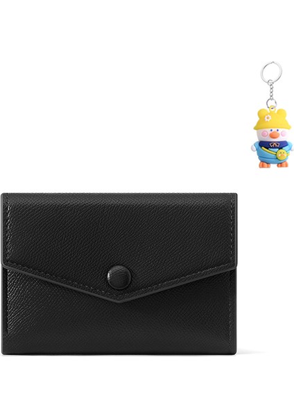 Basit Büyük Kapasiteli Üç Katlı Bayan Cüzdan Moda Sevimli Çoklu Kart Yuvası Değişiklik Uzun Klip (Yurt Dışından)